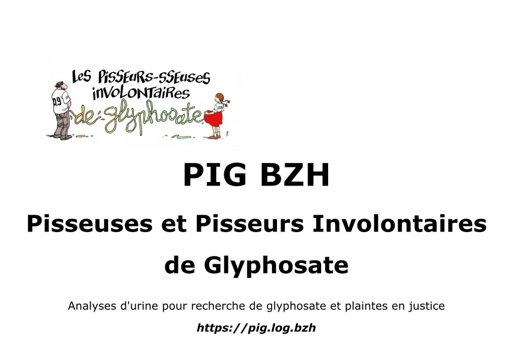 Pisseurs/sseuses Involontaires de Glyphosate