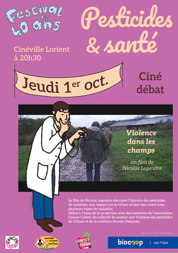 projection débat au Cinéville de Lorient Pesticides et Santé